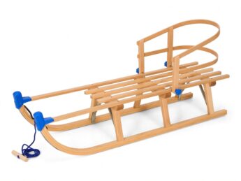 Set de luge en bois avec dossier Davos 110cm