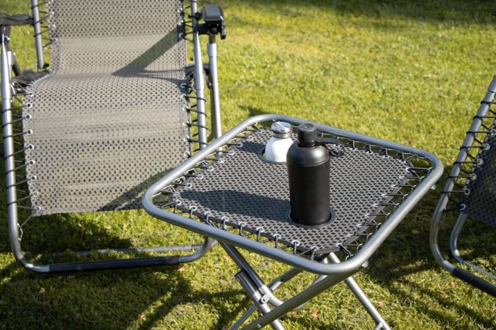 Ensemble Table et 2 Fauteuils Relax Pliants avec Table d’appoint pour camping – Image 8