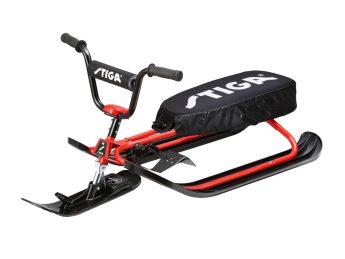 Luge avec Volant Stiga Snowracer SX PRO avec Housse de siège haute rouge/noir