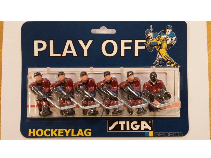 Lot Joueurs pour Stiga jeux de Hockey Team Lettonie peint à la main