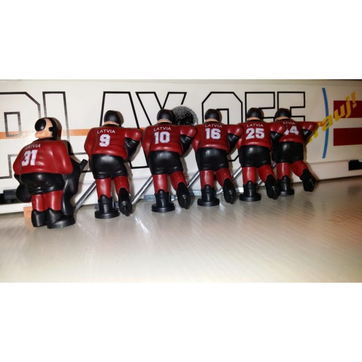 Lot Joueurs pour Stiga jeux de Hockey Team Lettonie peint à la main – Image 2