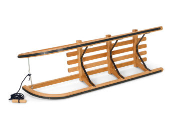 Set de luge en bois Gloco Davos 110cm noir – Image 3