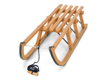Alternative view of Set de luge en bois Gloco Davos 110cm noir