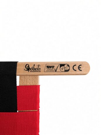 Luge à neige Traditionnelle siège en tresses 110cm avec dosseret noir – Image 4